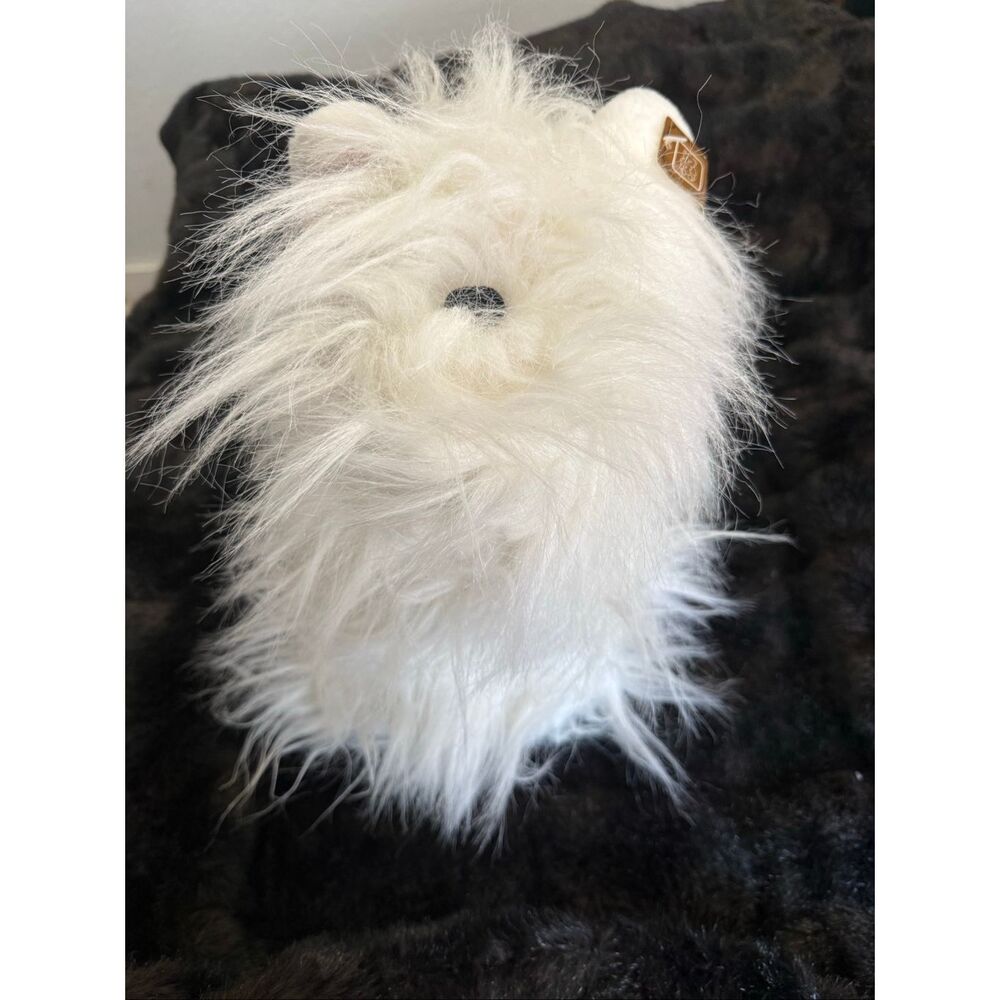 New 14" X’mas Sheep Dog Fiesta realistic plush stuffed animal Black & White